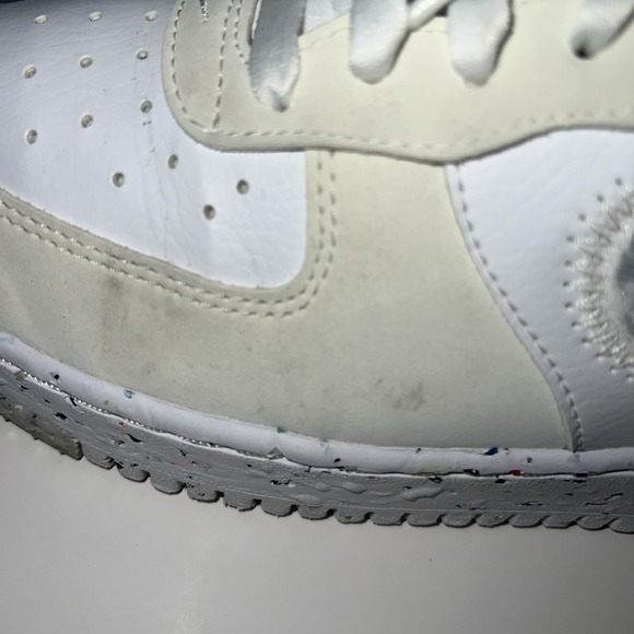 Nike Womens Air Force 1 Crater Sneakers Shoes White Size 8 - Picture 7 of 9